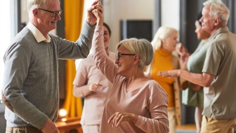 independent living residents dancing